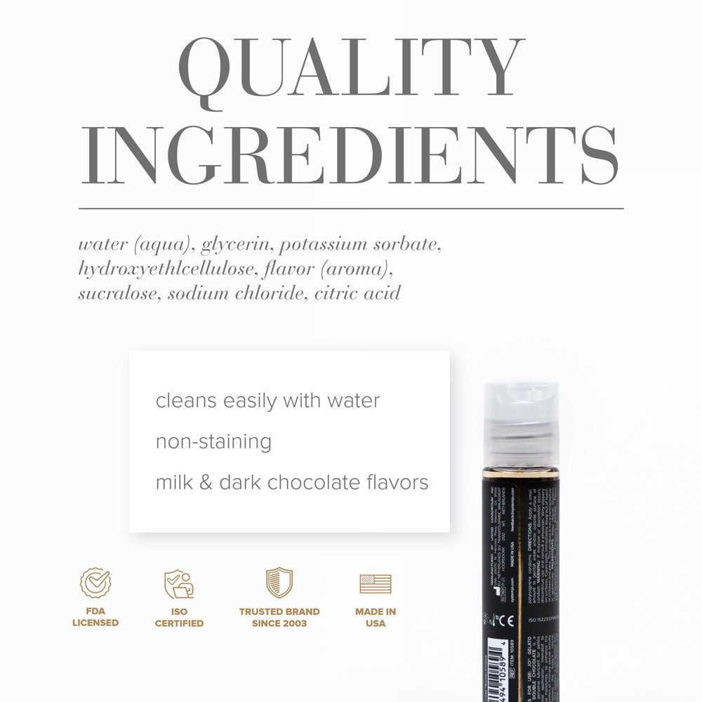 JO Gelato Decadent Double Chocolate Lubricant - 30 mL