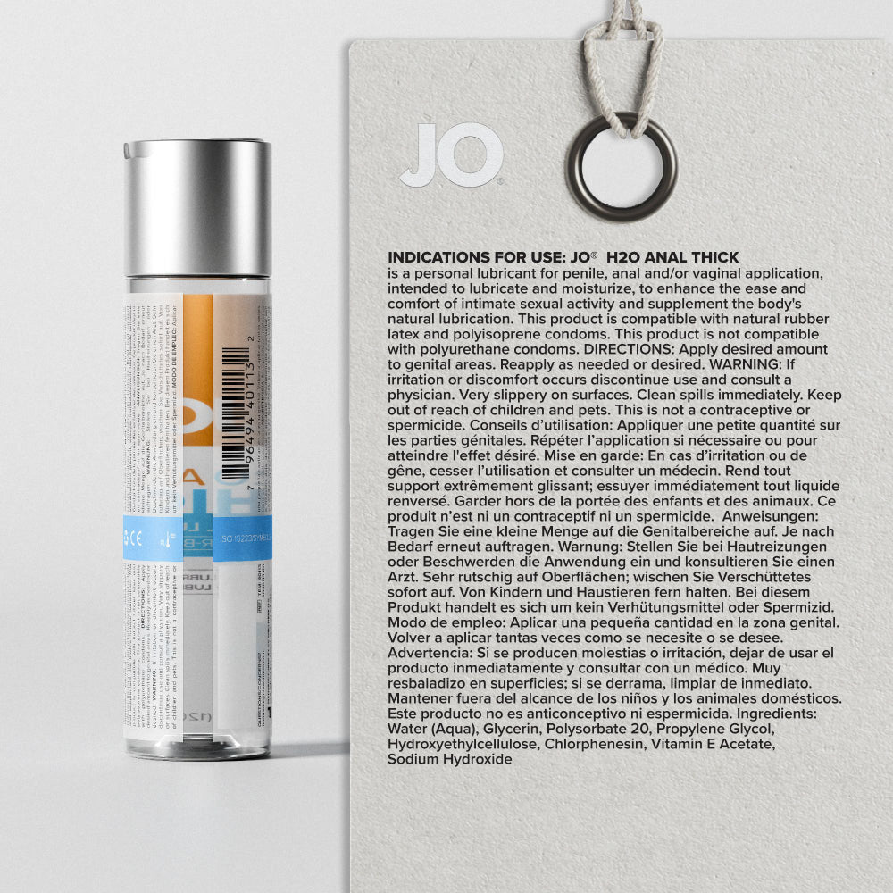 JO H2O Anal Thick Lube - 120 mL