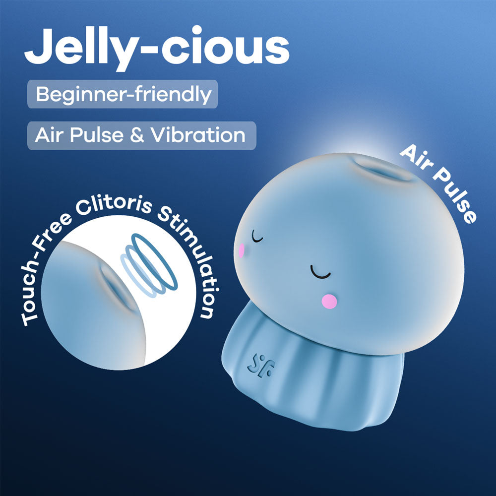Satisfyer Jelly-cious - Blue USB Rechargeable Air Pulse Stimulator