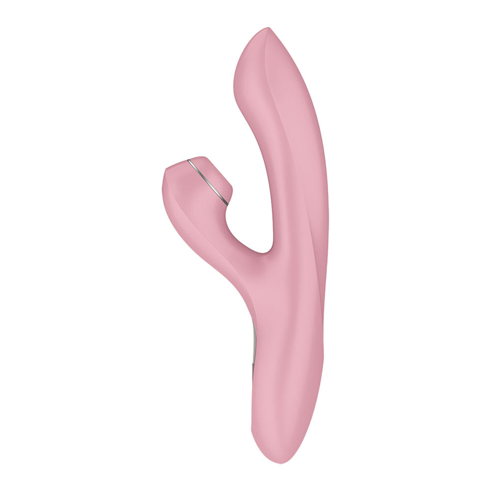 Satisfyer Pro + G-Spot - Pink - Rose Pink 22 cm USB-C Rechargeable Rabbit Vibrator with Touch-Free Clitoral Stimulator