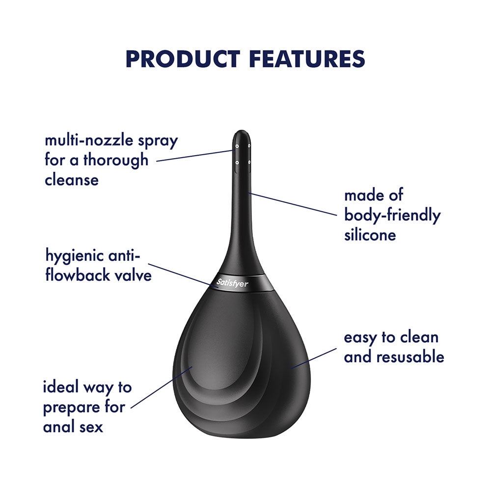 Satisfyer Clean & Play - Black Unisex Douche