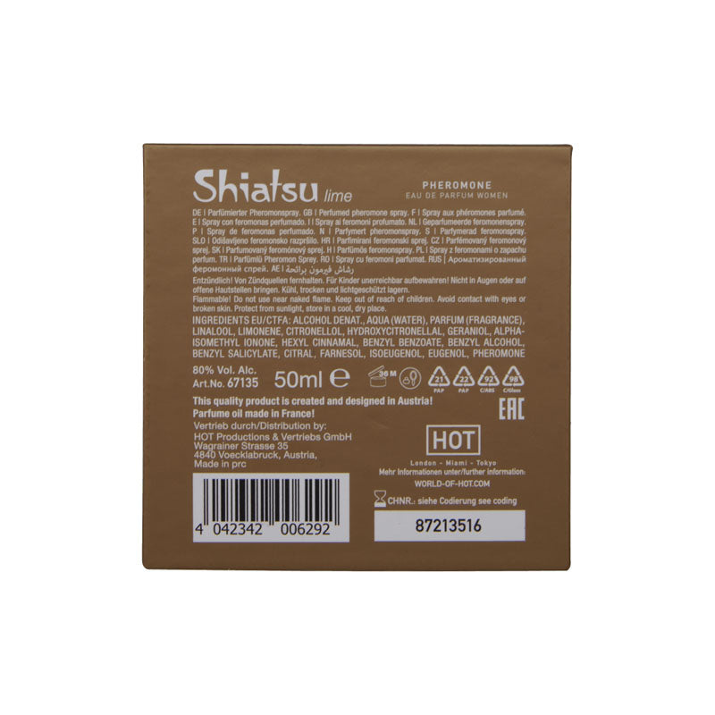 Shiatsu Pheromone Eau De Parfum Men - Lime