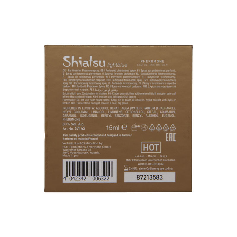 Shiatsu Pheromone Eau De Parfum Men - Light Blue