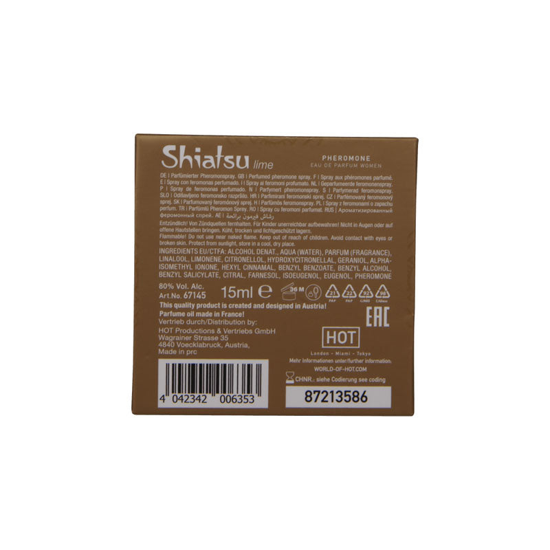 Shiatsu Pheromone Eau De Parfum Men - Lime