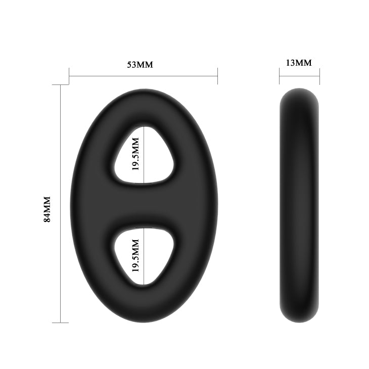 CRAZY BULL Oval Cock & Ball Ring