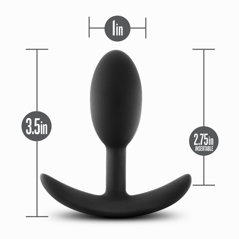 Anal Adventures Platinum Vibra Slim Plug Small