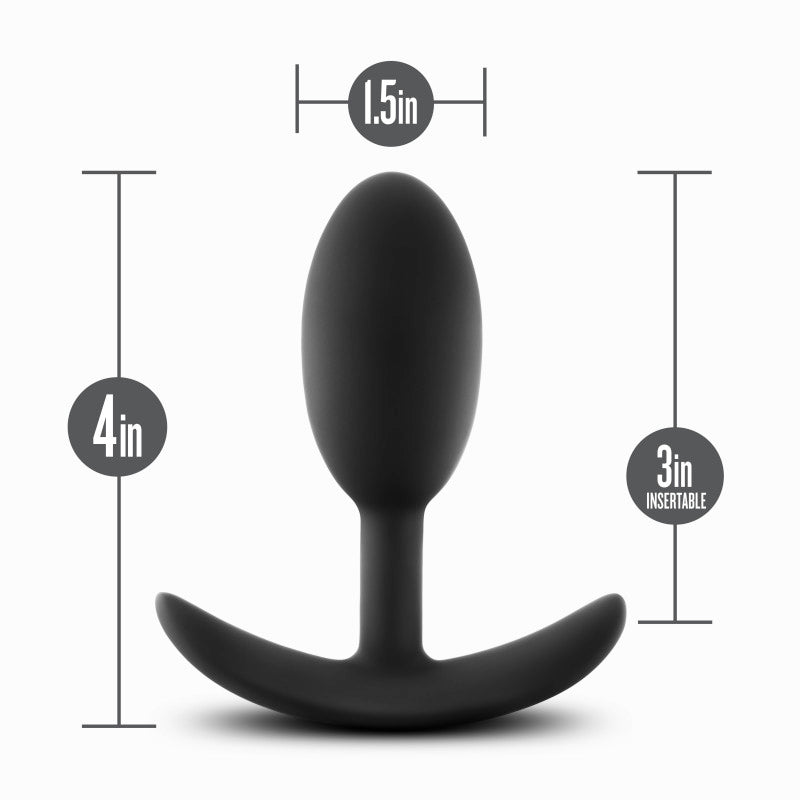 Anal Adventures Platinum Vibra Slim Plug Medium