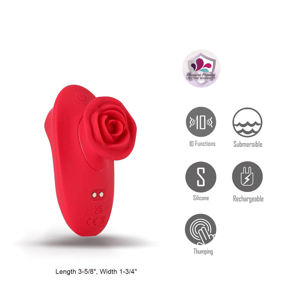 Maia SOLA - Red USB Rechargeable Thumping Finger Stimulator