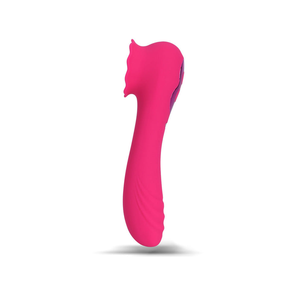 Maia ROZA - Pink 18.4 cm USB Rechargeable Dual Ended Vibrator