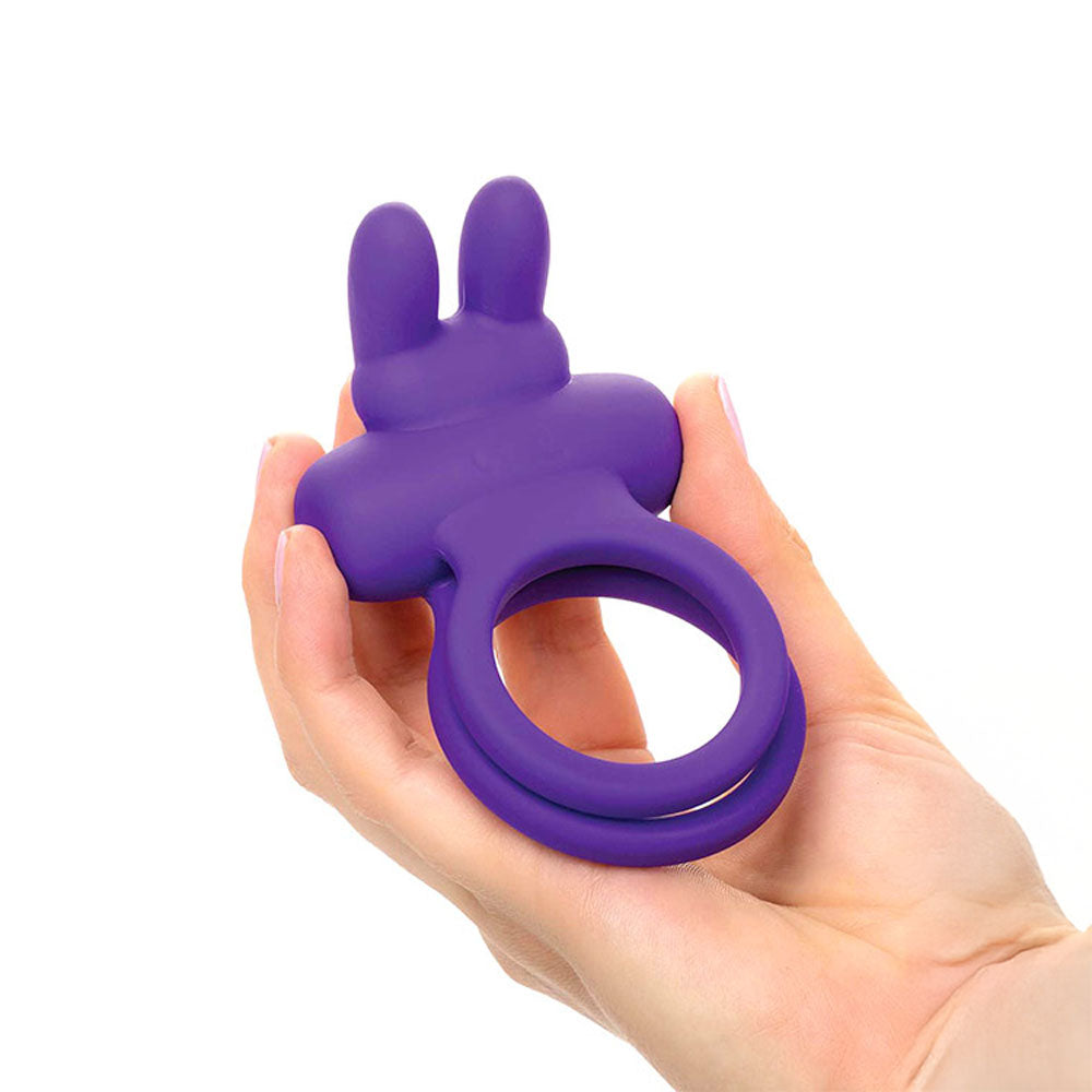 Adam & Eve ROCKIN' RABBIT - Purple USB Rechargeable Cock & Balls Ring