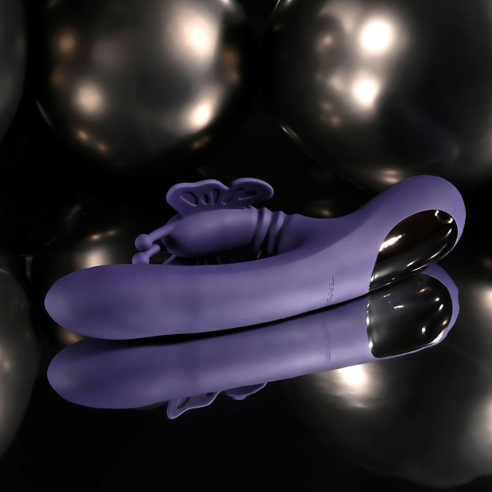 Evolved WINGS OF FRENZY - Purple USB Rechargeable Butterfly Vibrator
