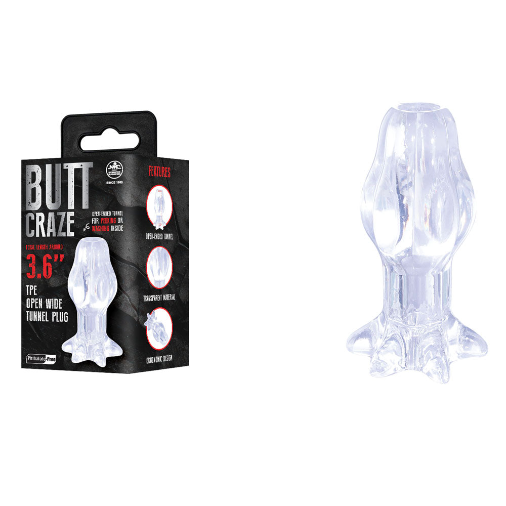 Butt Craze - Clear Gaping Butt Plug