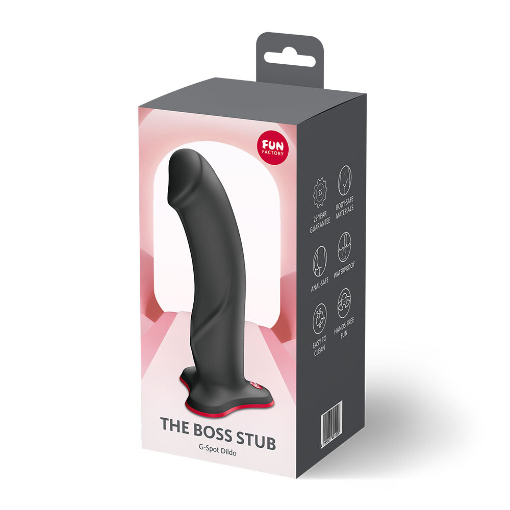 Fun Factory THE BOSS STUB Black - Black 17.8 cm Dildo