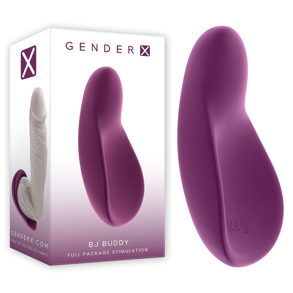 Gender X BJ BUDDY - Purple USB Rechargeable Vibrating Unisex Stimulator