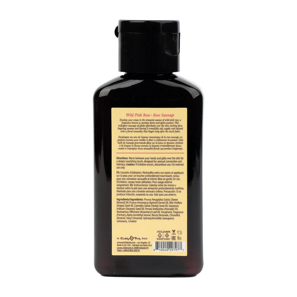 EB Hemp Seed Massage Oil WILD PINK ROSE - 60 ml