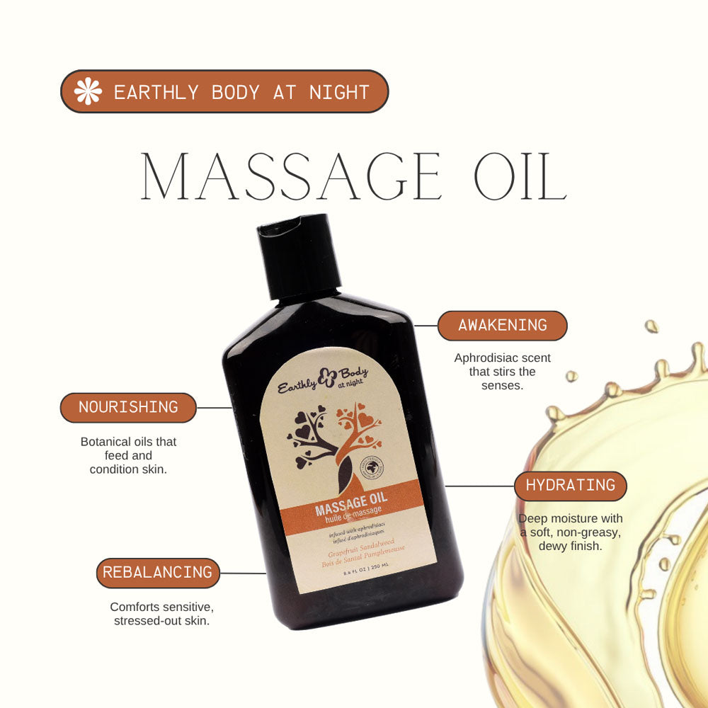 EB Hemp Seed Massage Oil GRAPEFRUIT SANDALWOOD - 250 ml