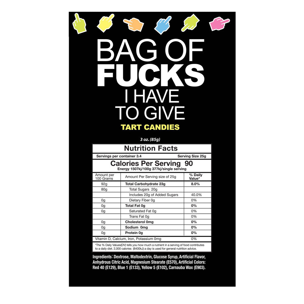 Bag Of Fucks I Have To Give