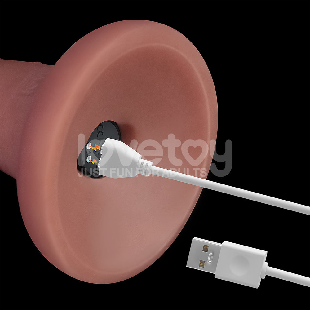 Dual Density Power Cock - 6 Inch Flesh