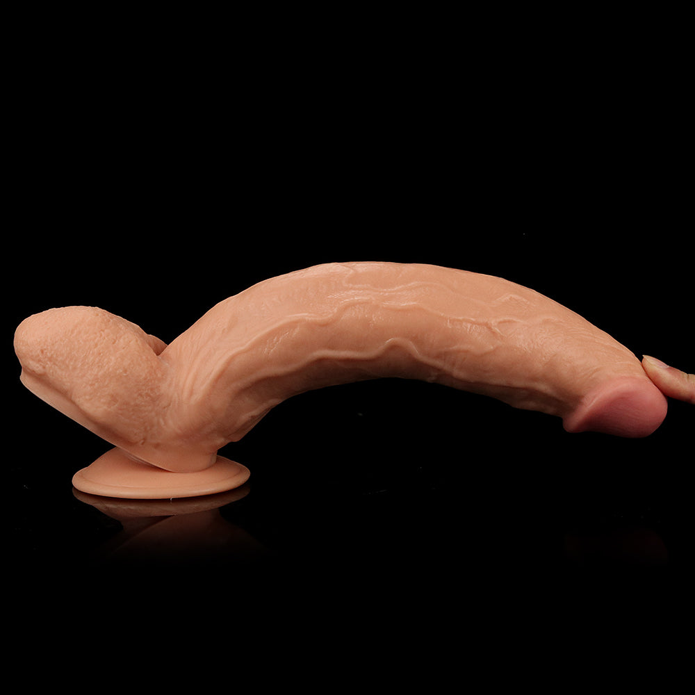 King Size 11'' Realistic Dildo - Flesh 29.5 cm Dong