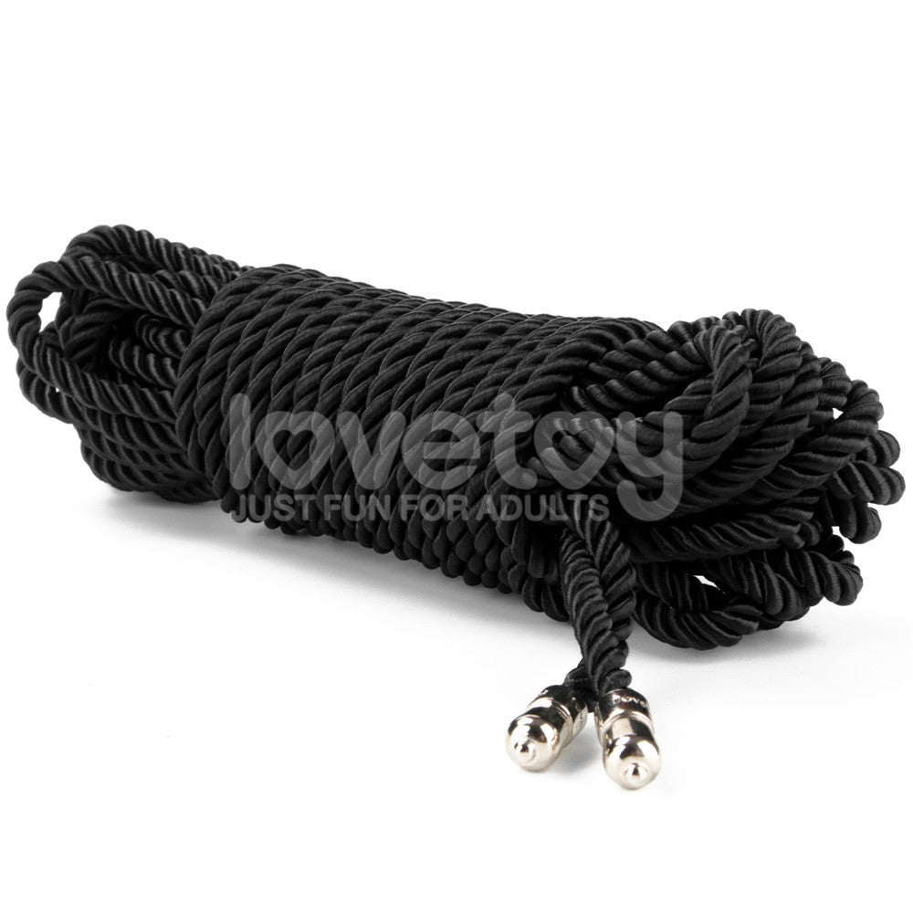 Rebellion Reign Silky Bondage Rope - Black