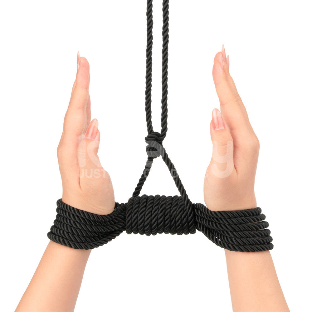 Rebellion Reign Silky Bondage Rope - Black