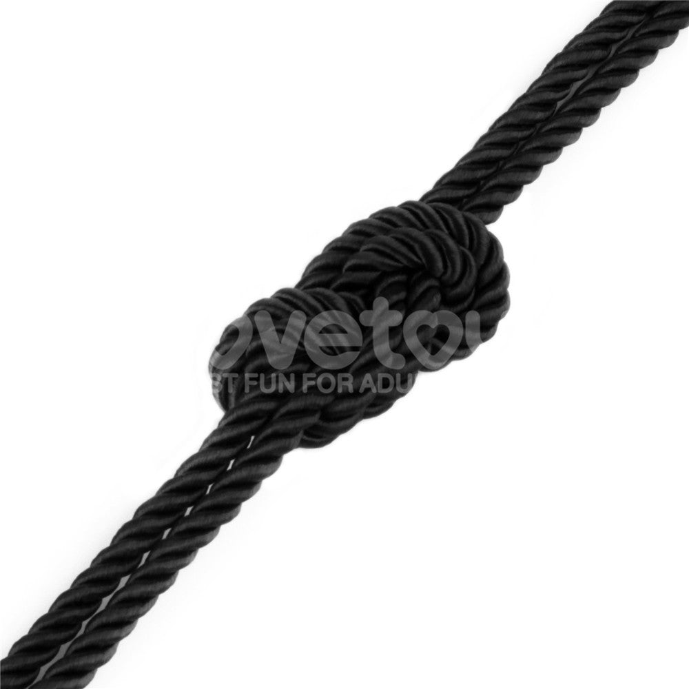 Rebellion Reign Silky Bondage Rope - Black
