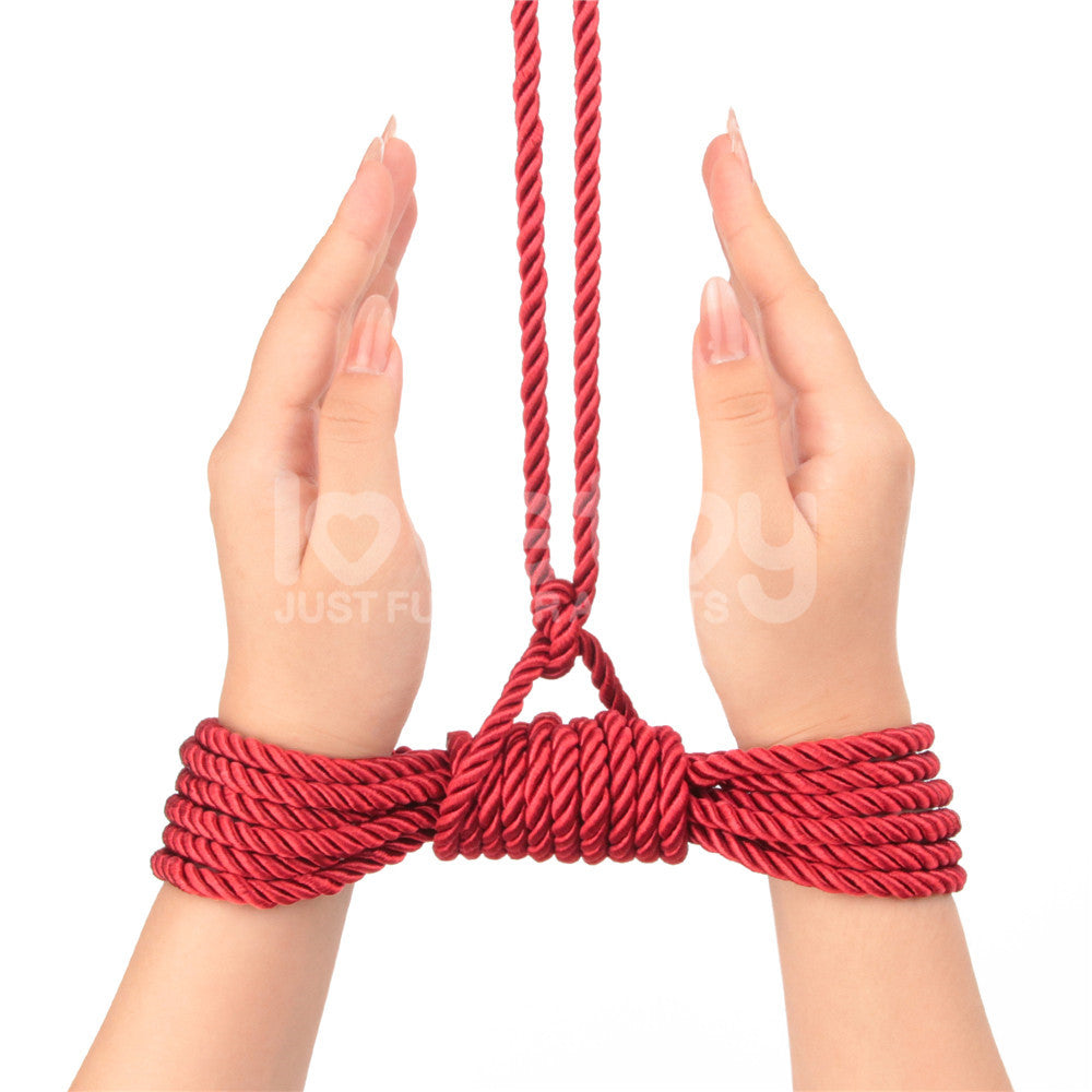 Rebellion Reign Silky Bondage Rope - Red