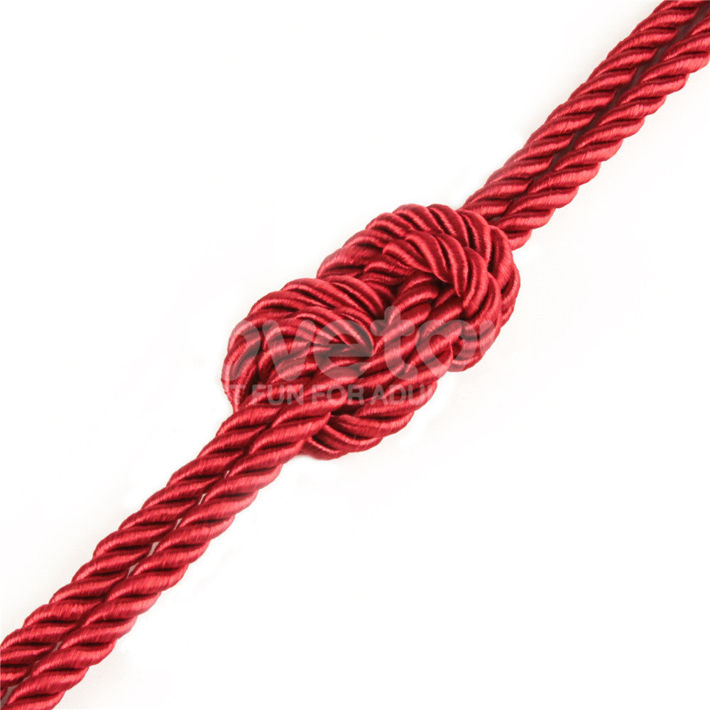 Rebellion Reign Silky Bondage Rope - Red
