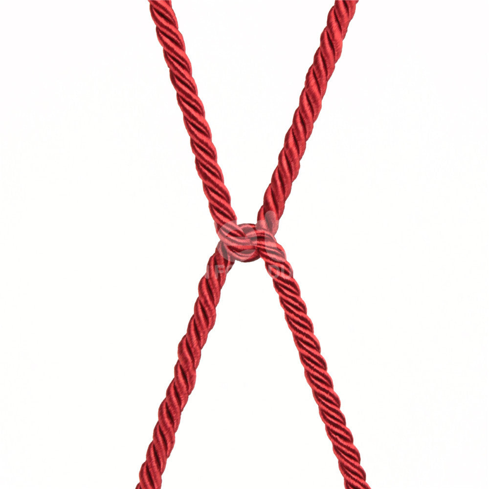 Rebellion Reign Silky Bondage Rope - Red