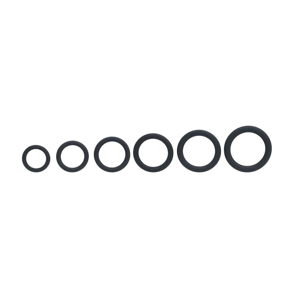 LEVELZ Classic Silicone Cock Ring Set of 6