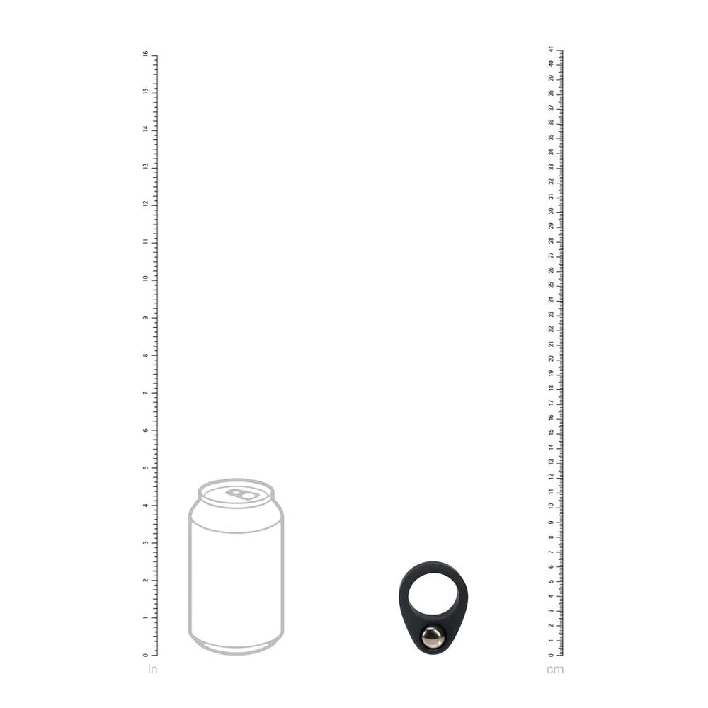 LEVELZ Single Weighted Ball Cock Ring - Black