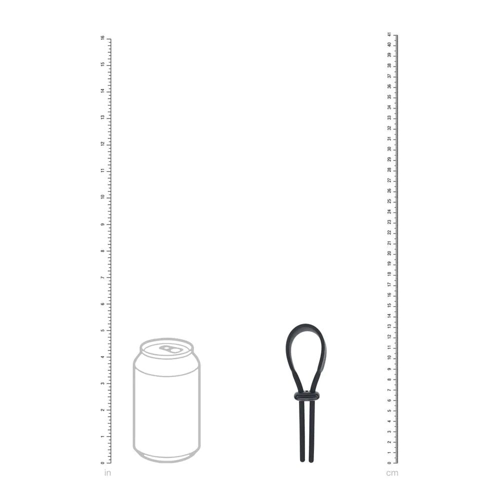 LEVELZ Wide Adjustable Silicone Lasso Cock Ring