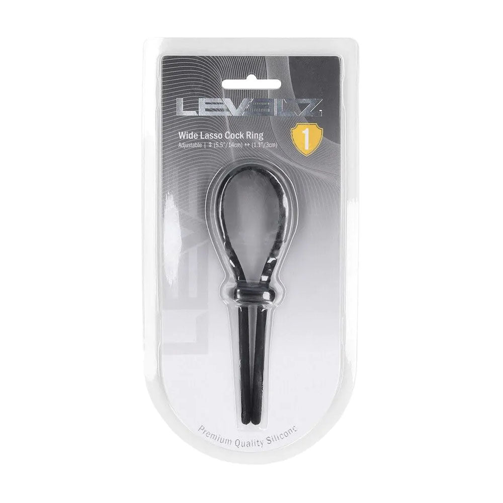 LEVELZ Wide Adjustable Silicone Lasso Cock Ring