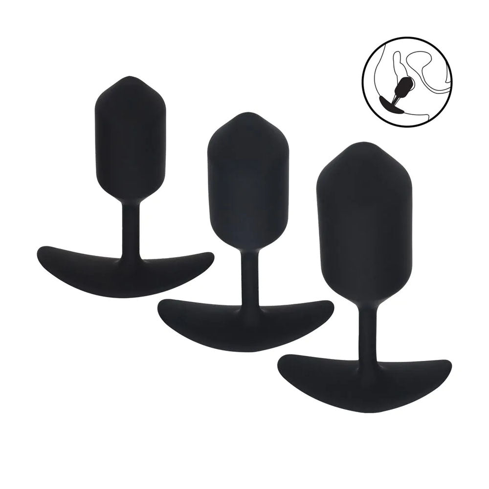 LEVELZ Silicone Weighted Anal Plug Training Set
