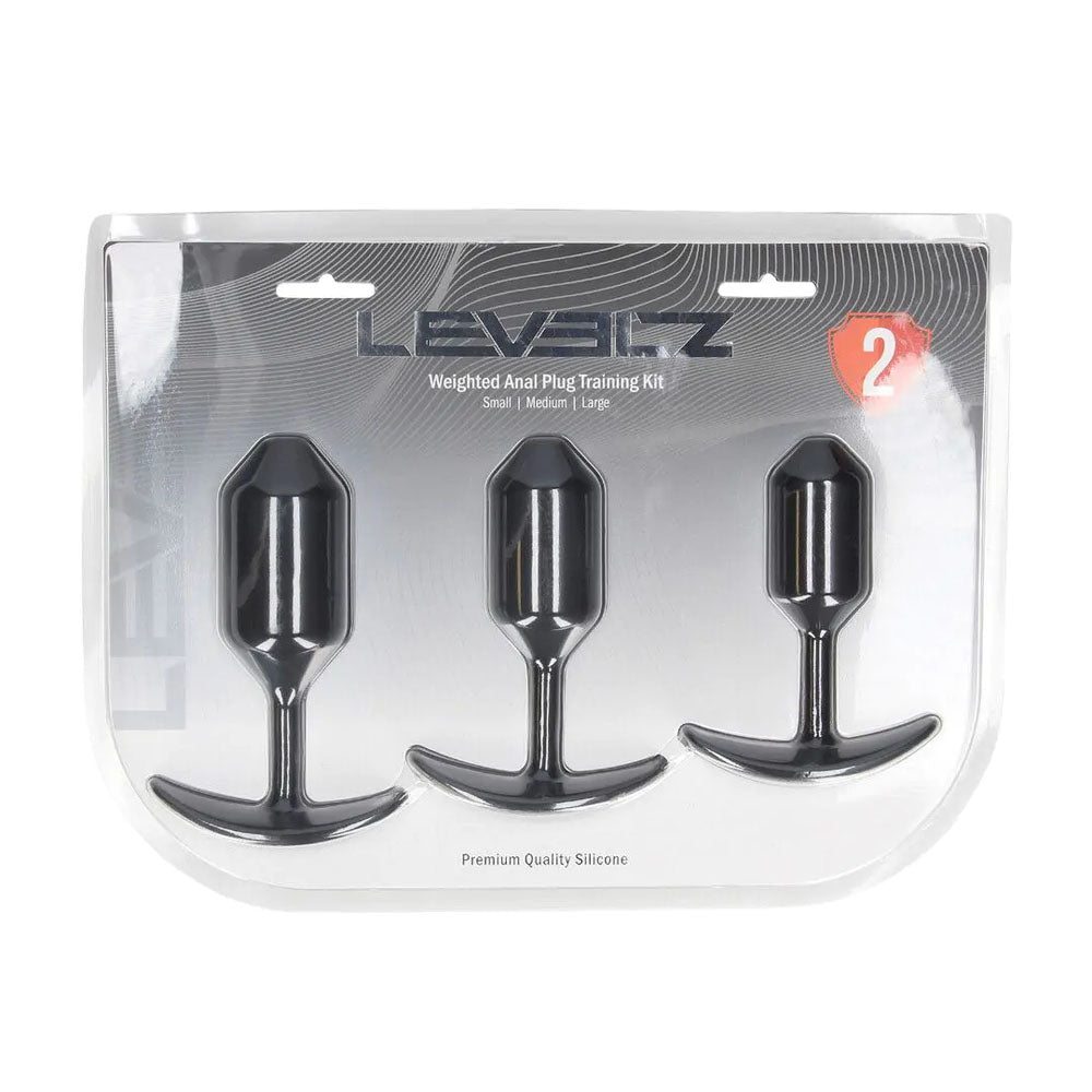 LEVELZ Silicone Weighted Anal Plug Training Set