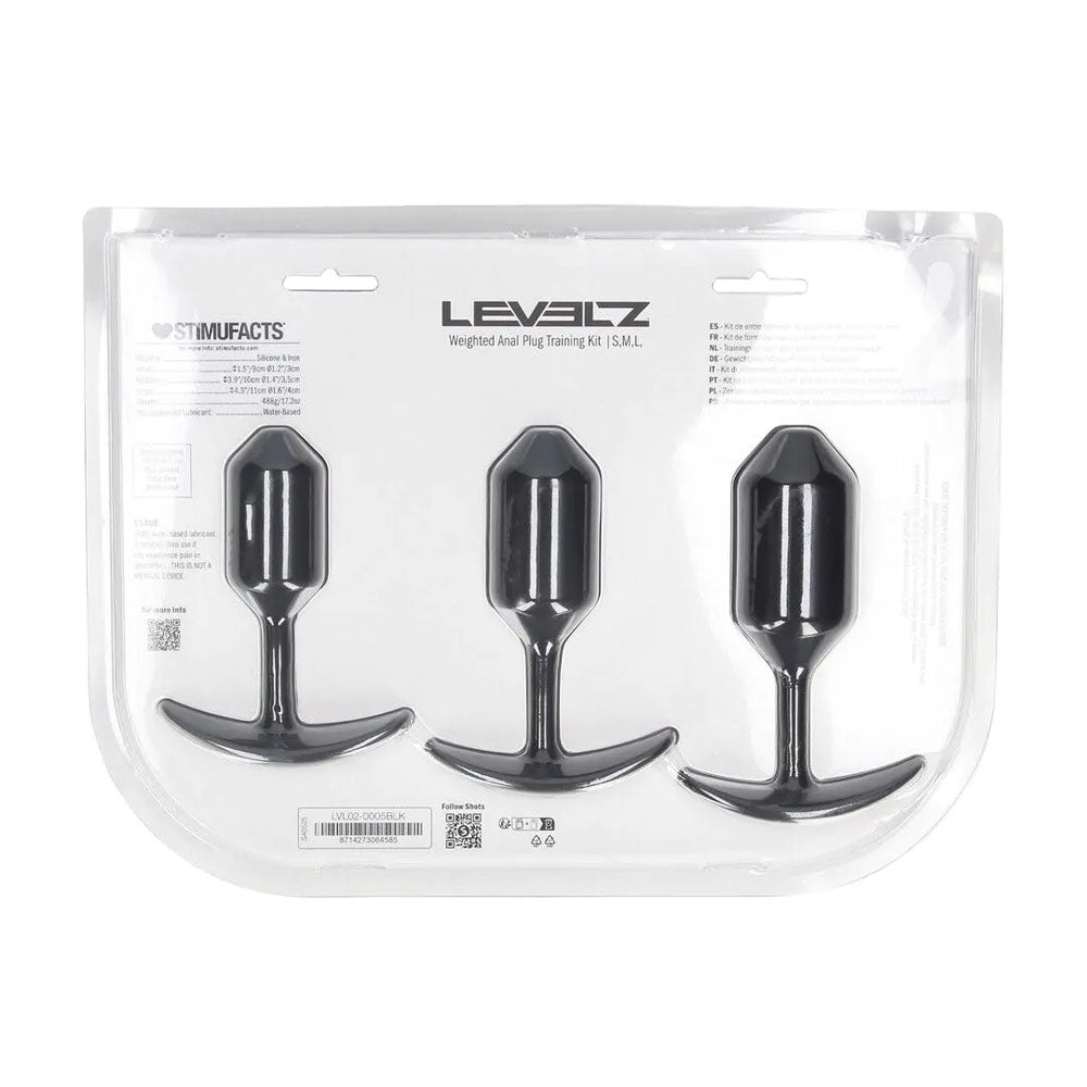 LEVELZ Silicone Weighted Anal Plug Training Set