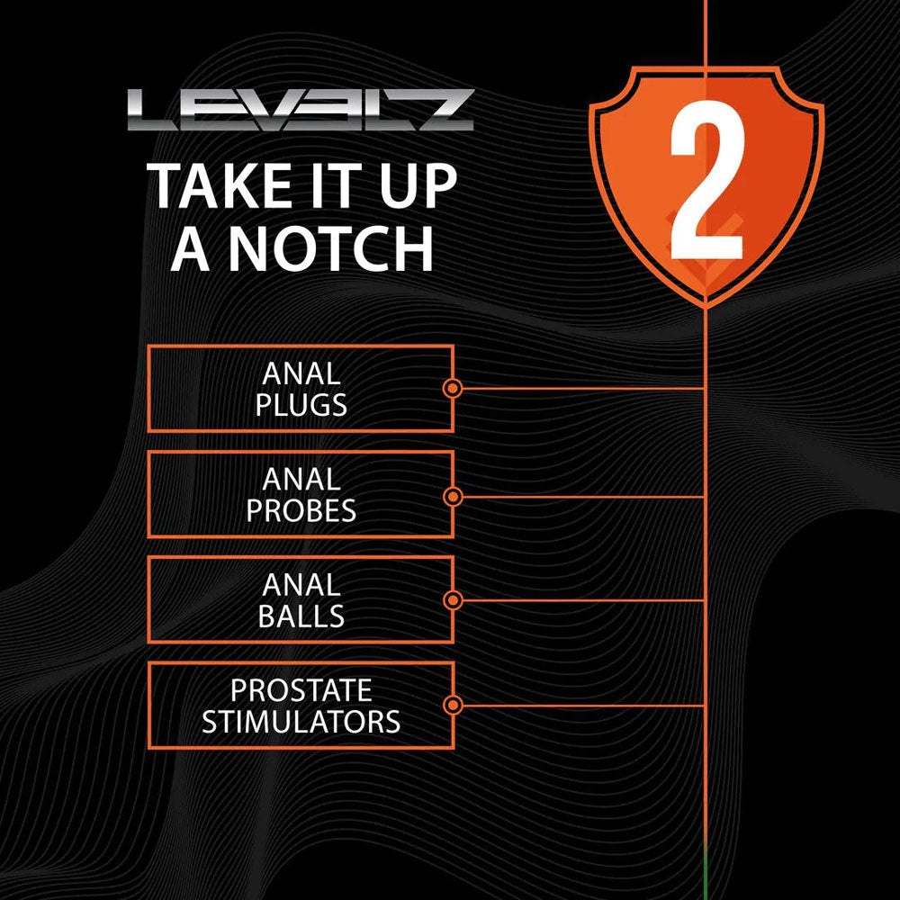 LEVELZ Rippled with Hard Loop Prostate Massager - Medium