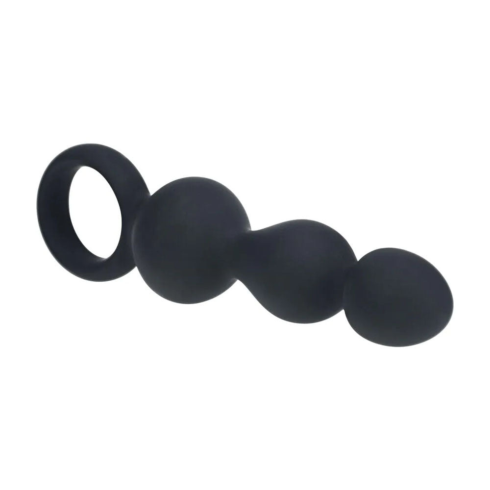 LEVELZ Beaded Silicone Anal Probe with Loop