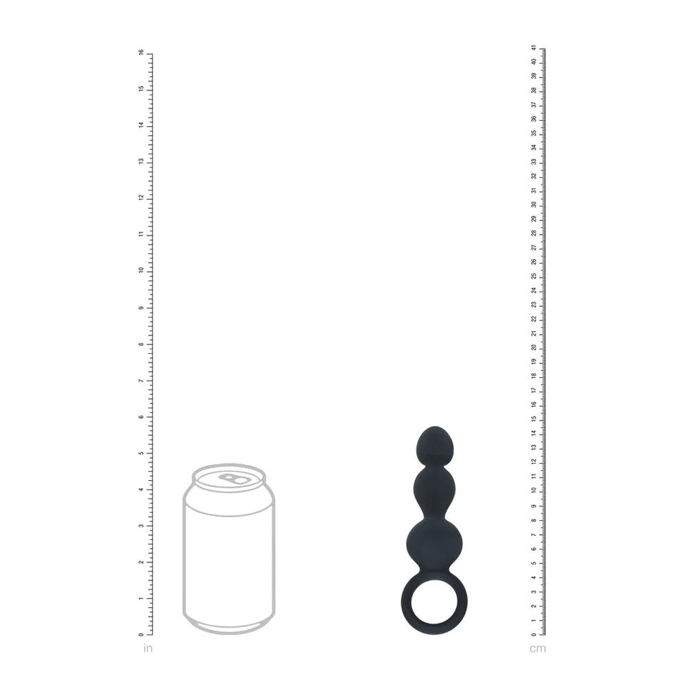 LEVELZ Beaded Silicone Anal Probe with Loop