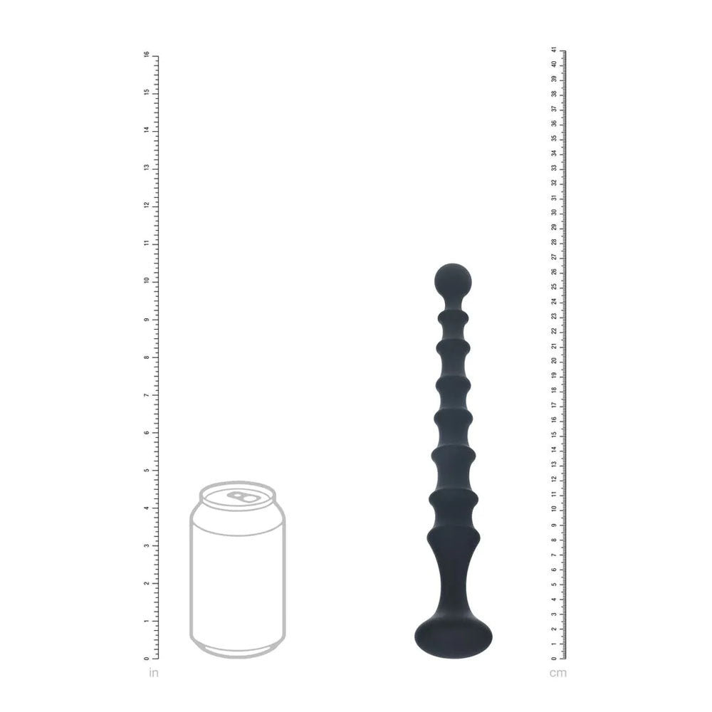 LEVELZ Ribbed Silicone Flared Anal Probe