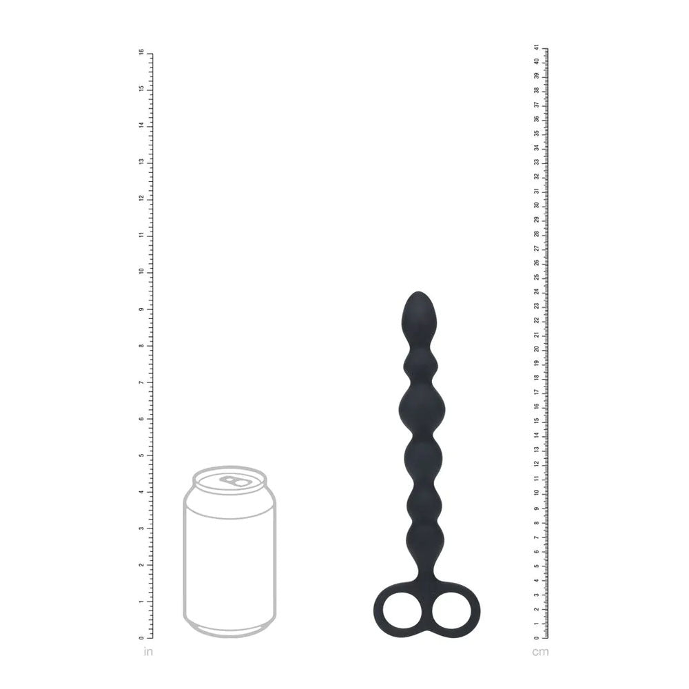 LEVELZ Beaded Silicone Anal Probe with Double Loop
