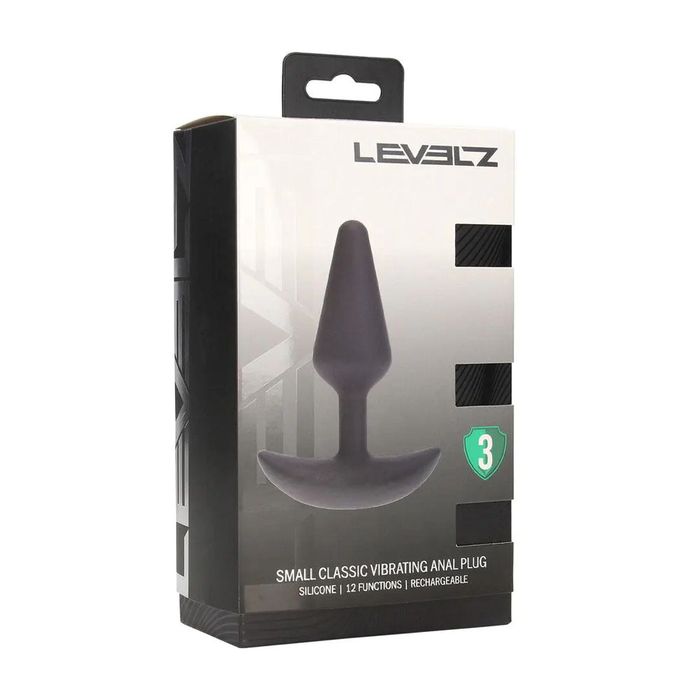 LEVELZ Classic Vibrating Silicone Anal Plug - Small