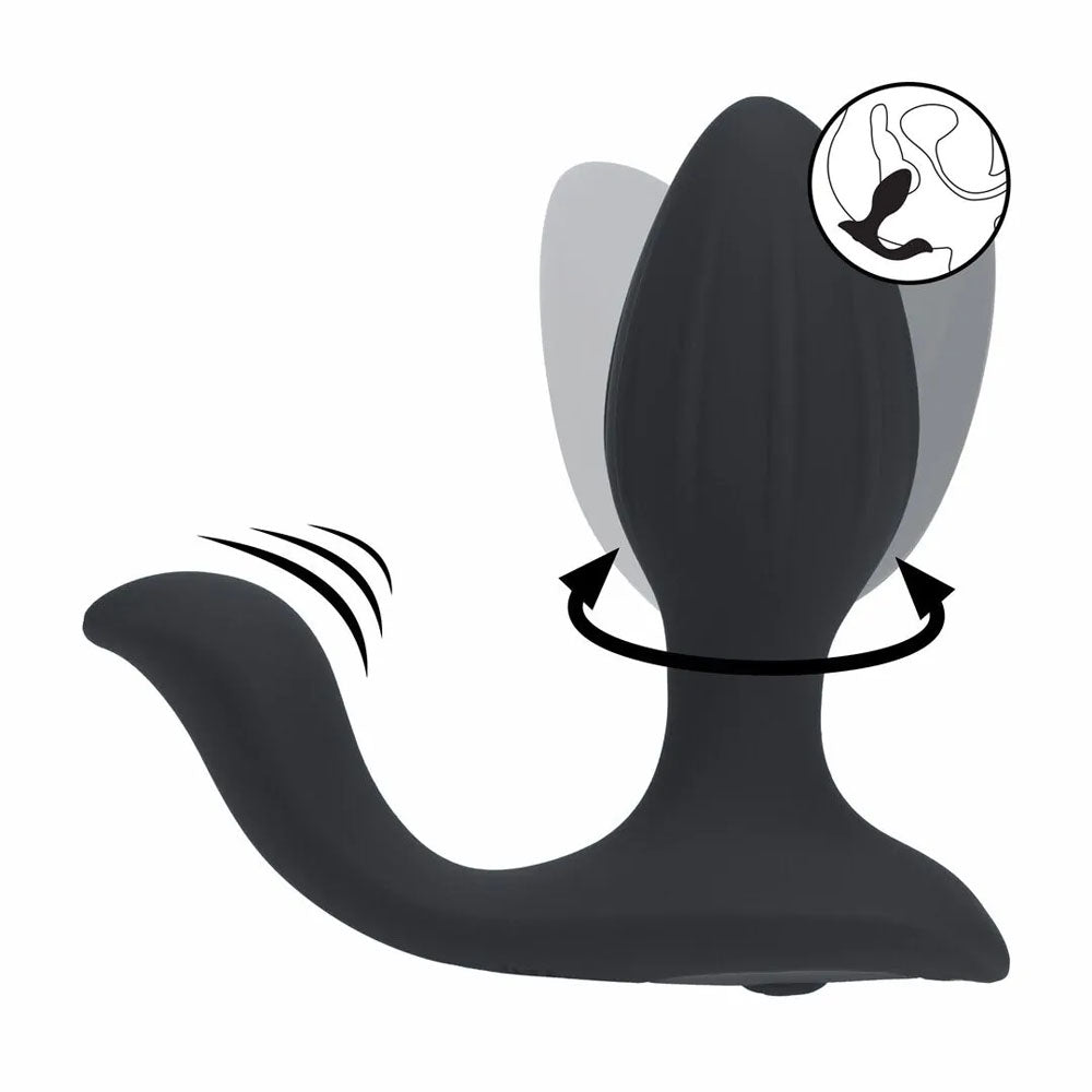LEVELZ Vibrating & Rotating Anal Plug with Ball Stimulator