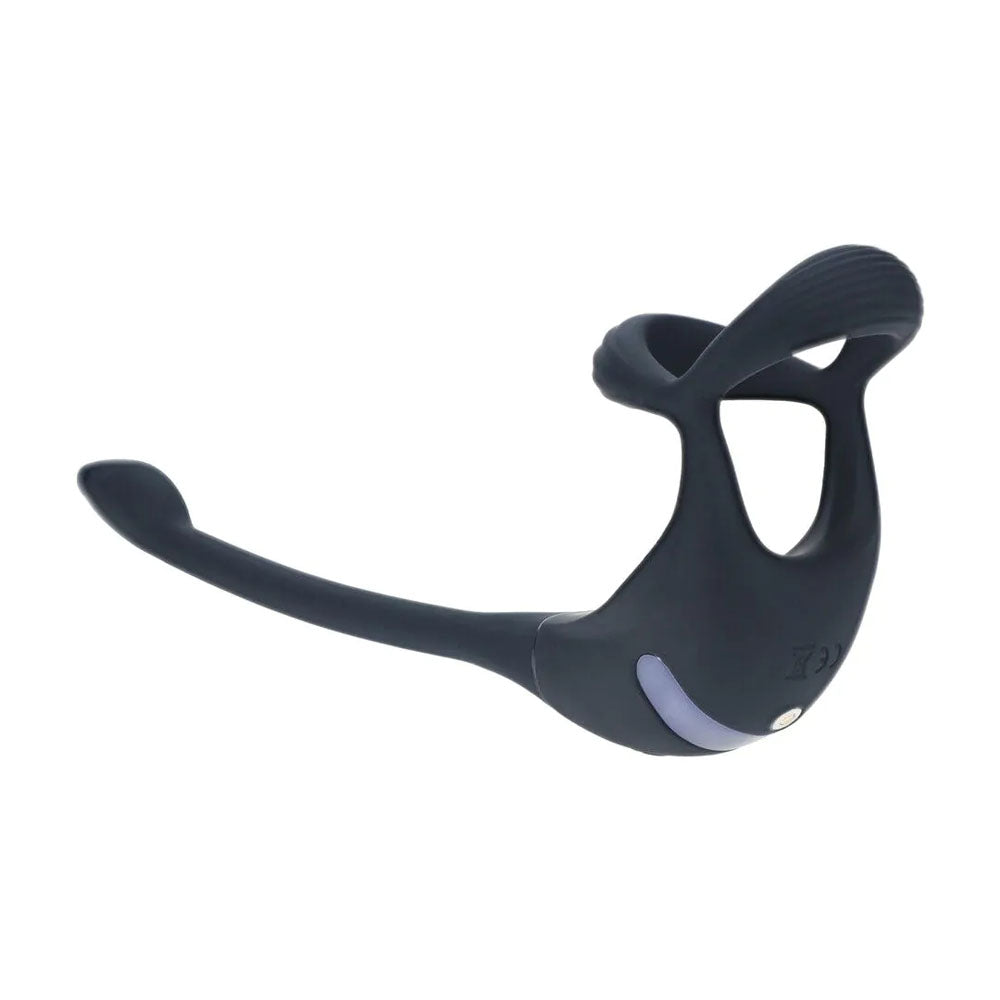 LEVELZ Remote Controlled Vibrating TriO Cock Ring with Prostate Stimulator