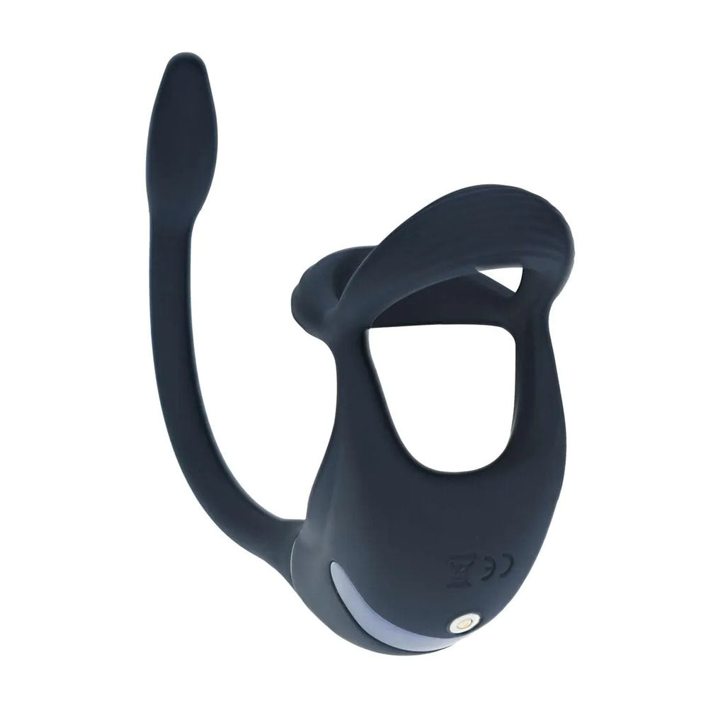 LEVELZ Remote Controlled Vibrating TriO Cock Ring with Prostate Stimulator