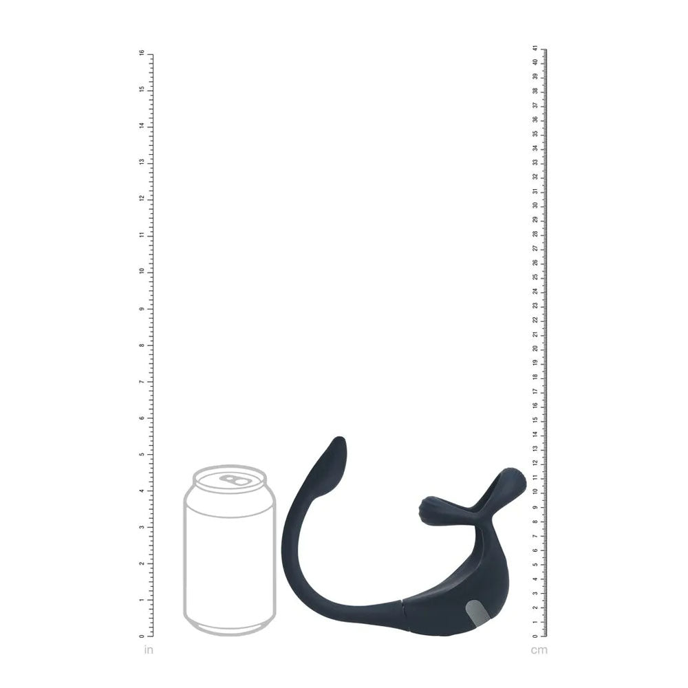 LEVELZ Remote Controlled Vibrating TriO Cock Ring with Prostate Stimulator