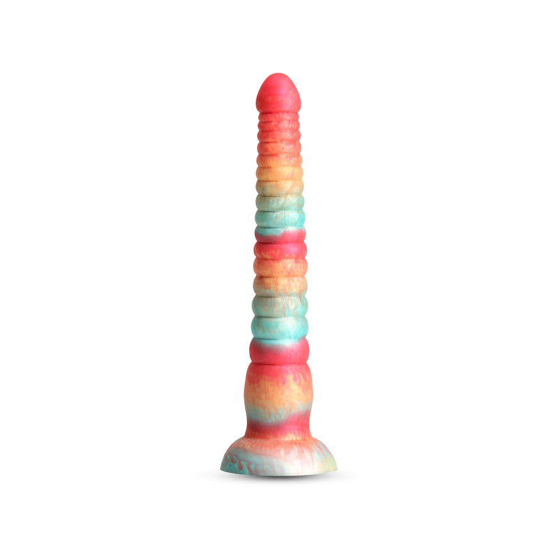 Colours Stacked - 9'' Dildo - Red/Gold