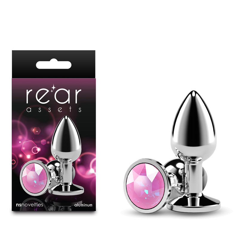 Rear Assets Silver - Small - Pink Gem -