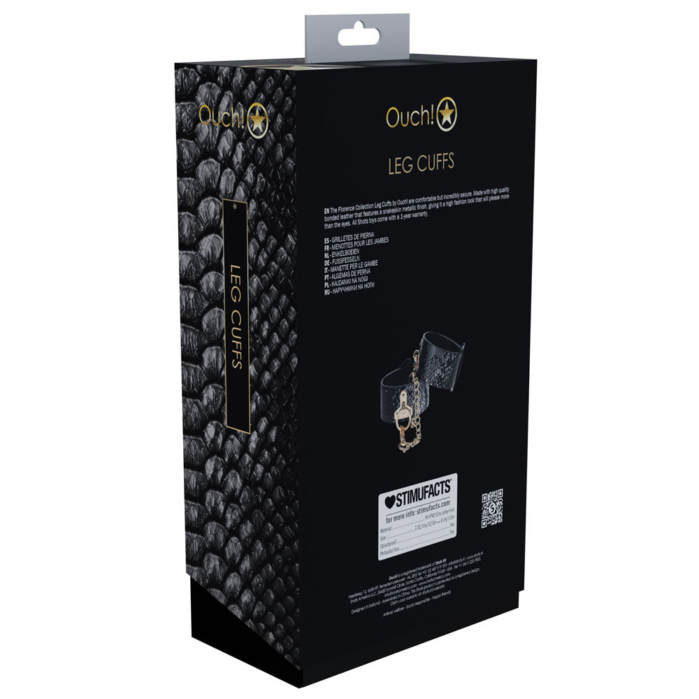 OUCH! Florence Collection - Leg Cuffs - Black