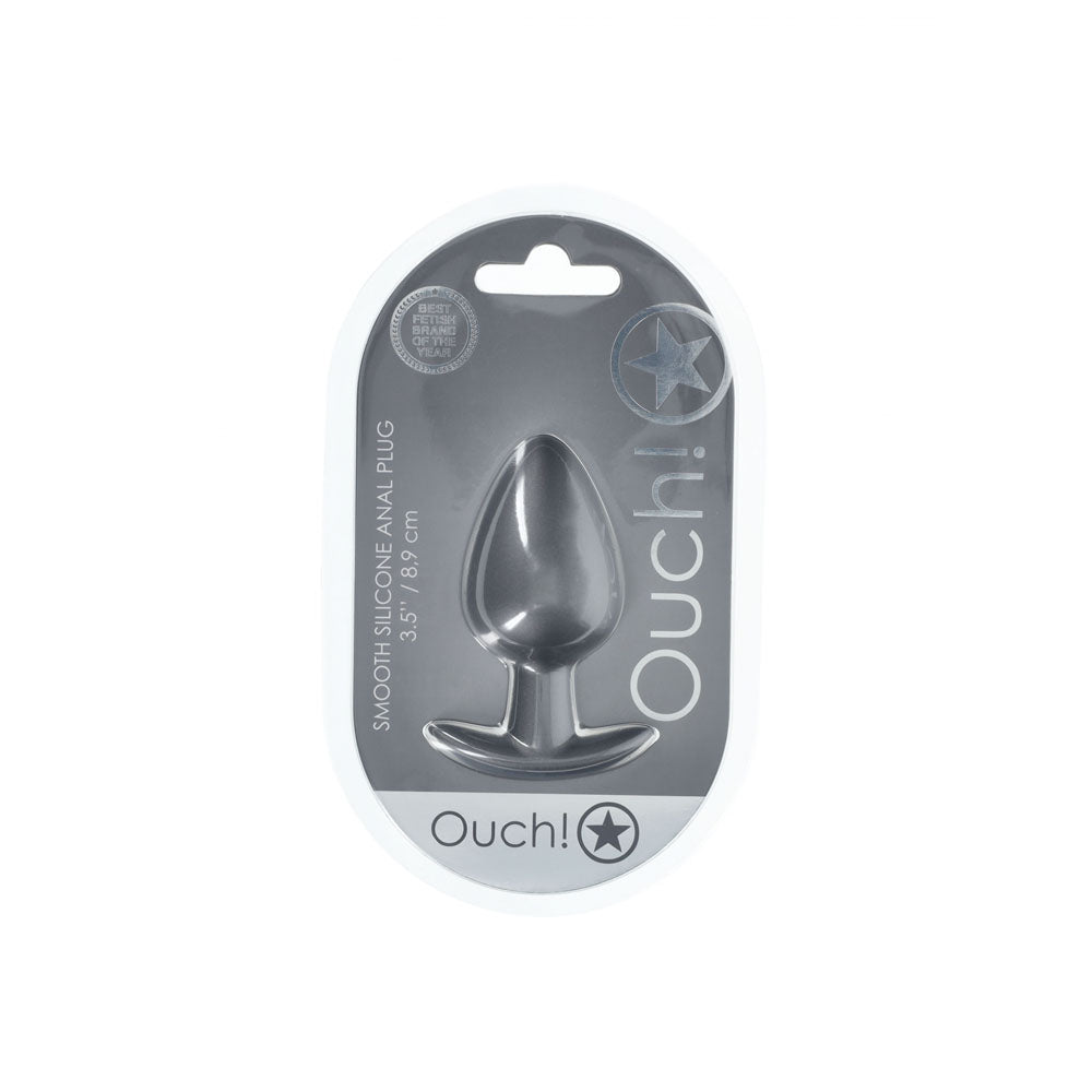 OUCH! Anal Plug - Large - Gun Metal
